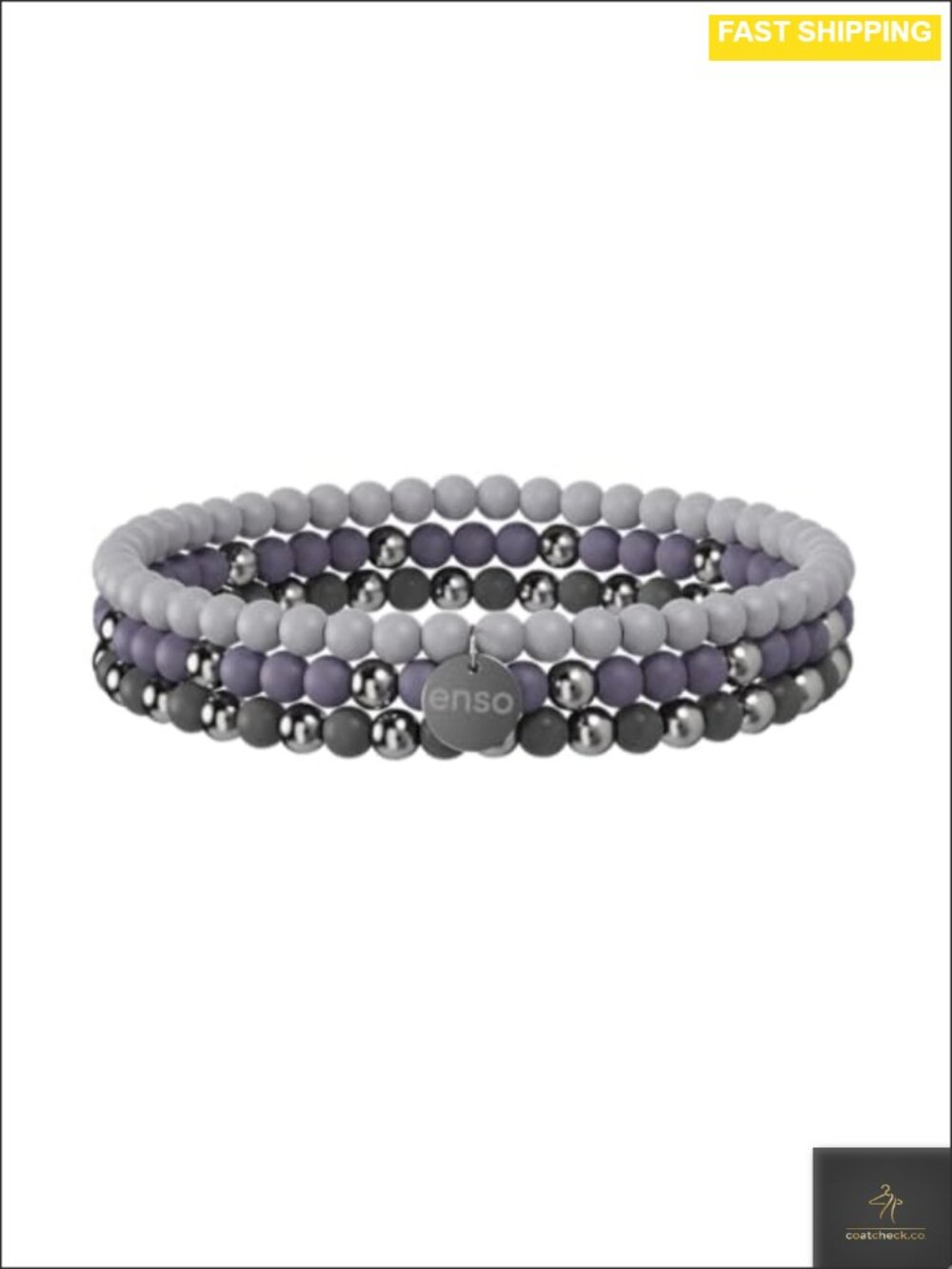 Silicone Stretch Bracelets Set Beaded Adjustable Toggle Stackable